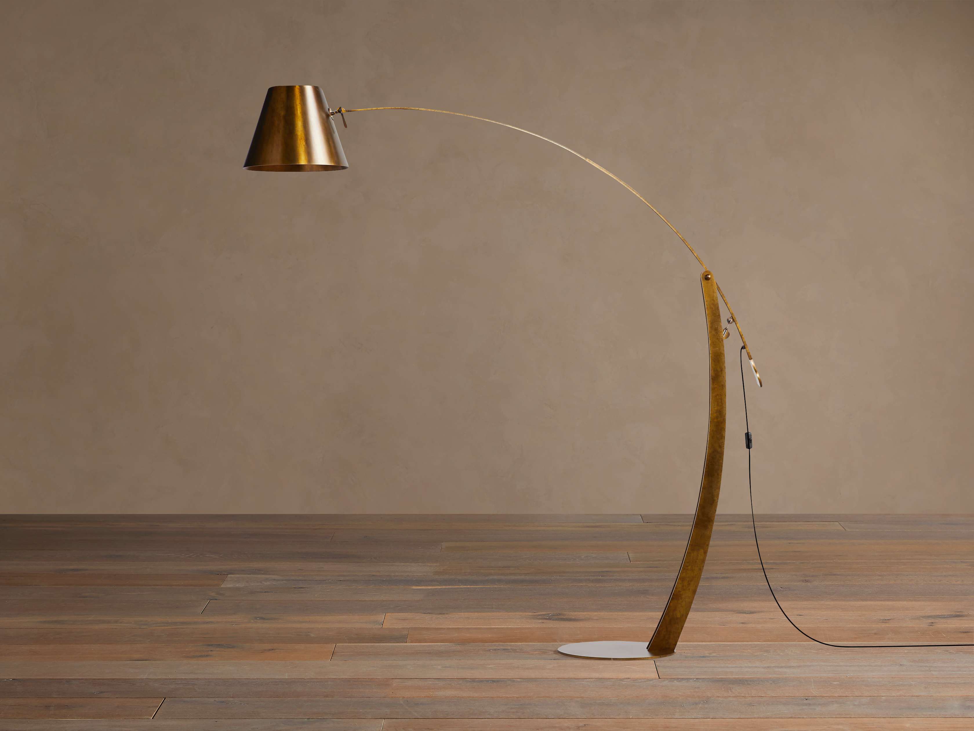 Arcadia Bronze Arc Floor Lamp
